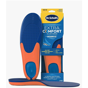 Dr. Scholl’s Extra Comfort Support Insoles Men, Size 8-14, 1 Pair: All-Day Comfort Shoe Inserts with Massaging Gel for Big & Tall Men, 200lbs+, Wide Feet - Arch Support Inserts for Men, Trim to Fit