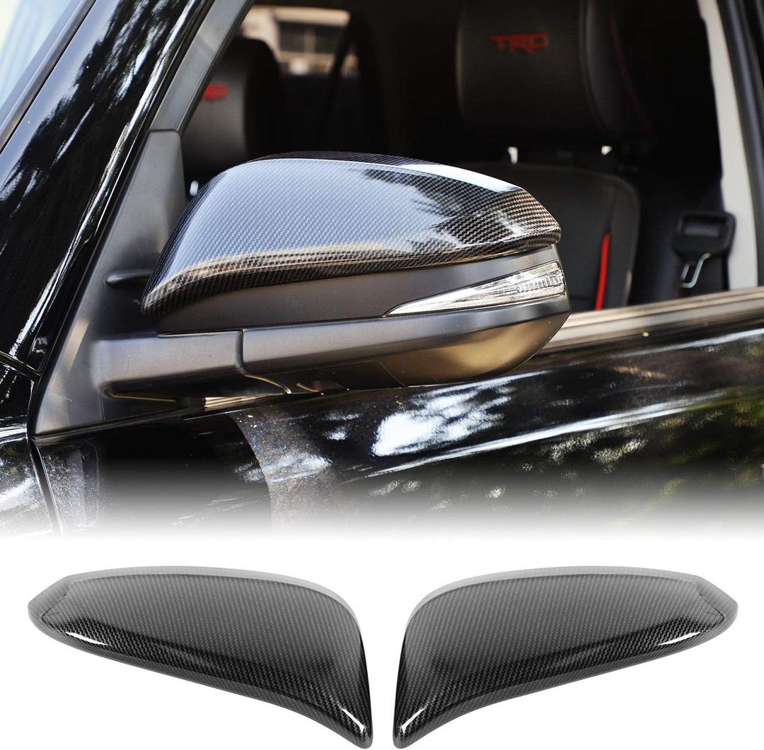 JeCar for 4Runner Carbon Fiber Side Mirror Cover Trim Decoration Covers for 2017-2023 Toyota 4Runner Accessories