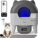 Self Cleaning Litter Box: Extra Large Automatic Cat Litter Box Self Cleaning for Multiple Cats - APP Control with Smart Sensors - Safety Protection - Low Noise Design