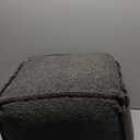 ZICOTO Beautiful Boucle Pouf Ottoman and Foot Rest - Elevate Your Living Room Decor with Lightweight Comfort and Charm - A Round Modern Foam Filled Foot Stool Perfect to Rest Your Feet