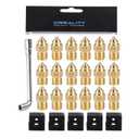 Creality Ender 3 Neo Nozzle Kit, for Ender 3 V2 Neo, Ender 3 Max Neo, CR-6 SE, CR-10 Smart, 5pcs Silicone Sock, 8pcs 0.4mm Nozzle, 2pcs 0.3/0.5/0.6/0.8/1.0mm Nozzle, 1pcs Nozzle Wrench