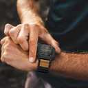 SUNFWR Bands Compatible with Apple Watch 44mm 45mm with Case,Rugged Velcr Sport Apple Watch Strap with Protective Cover for iwatch Series 9/8/7/6/5/4/SE for Men(Black)