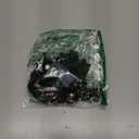 1pc Handmade Rhinestone Applique for Clothes, 3D Flower Fabric Patches for Wedding Dress, Bling Beaded Embroidery Lace Applique for Hat Hairband Sewing Embellishment (Black)