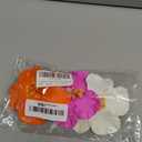 3Pcs Hawaiian Flower Hair Clips for Women 3.5 Inch Artificial Flower Clips Plumeria Hibiscus Hair Clip Beach Vacation Party Boho Hair Accessories for Women Girls(Orange White and Rose Red)