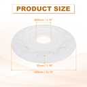 PATIKIL 16" OD x 3.74" ID PU Decorative Ceiling Light Medallion Cover White