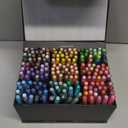180 Colors Acrylic Markers, Soft Brush Tip Paint Pens and Paint Markers, Acrylic Pens for Wood, Stone, Canvas, Glass, Fabric, Egg, Rock Painting and DIY Crafts Art Supplies