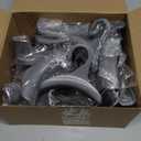 Maitys 18 Pcs Purse Hanger Hook Acrylic Bag Rack Holder for Bag Hanger Handbag Tote Hook Closet Organizer Storage Over The Closet Rod Backpacks Satchels Crossovers Tote (Gray)