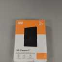 WD 2TB My Passport, Portable External Hard Drive, Black, backup software with defense against ransomware, and password protection, USB 3.1/USB 3.0 compatible  WDBYVG0020BBKWESN