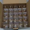 BRIMAX 25 Pack 2W S14 Replacement LED Light Bulbs for Outdoor String Lights, 2200K Warm White, Shatterproof & Waterproof,E26 Medium Base Vintage Edison Light Bulbs