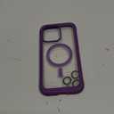 Miracase Magnetic for iPhone 15 Pro Max Case 6.7'' [Compatible with Magsafe] Full-Body Drop Proof Phone Case for iPhone 15 ProMax with Built-in 9H Tempered Glass Screen Protector,Magnetic Purple