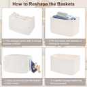 Baskets for Organizing,Storage Baskets,3 Pack Baskets for Shelfves,15"10"9" Woven Basket,toy storage bins,bins for organization