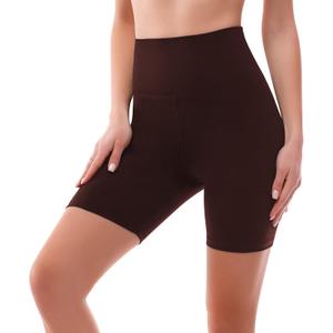 SINOPHANT High Waisted Women Biker Shorts - 6 Buttery Soft Elastic Tummy Control Shorts for Gym, Yoga, Workout (Small-Medium, Brown) SINOPHANT High Waisted Women Biker Shorts - 6 Buttery Soft Elastic Tummy Control Shorts for Gym, Yoga, Workout (Small-Medium, Brown)