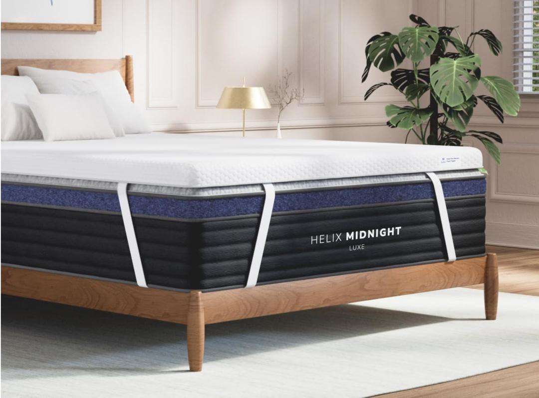 Helix Premium Memory Foam Mattress Topper with GlacioTex™ - Soft - Twin