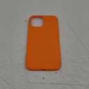 Miracase Compatible with iPhone 12 Pro Max Case, [Soft Anti-Scratch Microfiber Lining], Liquid Silicone Case Gel Rubber Shockproof Drop Protection Phone Case for 12 Pro Max, Orange