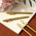 30 Pcs Childhood Cancer Awareness Pens Bulk Gold Ribbon Slim Ballpoint Pen Retractable Black Ink Children Cancers Month Items Gifts for Childhood Public Charity Fundraising Party Decorating