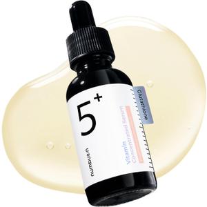 numbuzin No.5 Vitamin Concentrated Serum, Dark Spot Care, Glutathione & Vitamin Serum, Korean Skincare, Tranexamic Acid 4%, Niacinamide 5%, for a Radiant-Looking Glow 1.01 fl oz