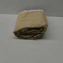 Burlap Vintage Farmhouse Queen Bed Skirt Tan Distressed Appearance Cotton Solid Color Split Corners Bedroom Decor