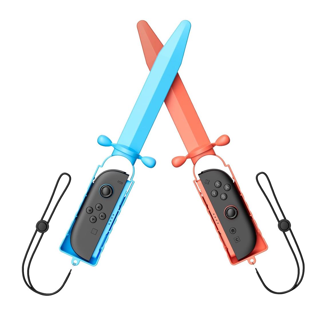 WEOTOO Sword Accessory Compatible with Nintendo Switch 2 JoyCon Controller (2025), Compatible with Switch Sports Chambara (Swordplay)/ Legend of Zelda: Tears of the Kingdom/Skyward Sword HD- 2 Pack