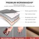 1 Pack Leather Front Car Seat Cover Bottom Car Seat, Anti-Slip and Full Wrap Driver Car Seat Protectors, Luxury Waterproof Bottom Auto Seat Cushion Pad Mat for Most Vehicles(Gray)