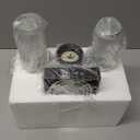 Bathroom Light Fixtures, HWH LED Vanity Lights Over Mirror 11W with Crystal Bubble Glass, Black Vanity Lamp Bar Indoor Wall Sconce Light, 3000K/4000K/5000K Dimmable, 5HW76B-LED BK