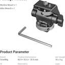 SmallRig Field Monitor Mount Holder Swivel and Tilt Adjustable with Cold Shoe Mount for 5" and 7" Monitor