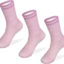 MERIWOOL Merino Wool Kids Hiking Socks for Children 3 Pairs (Small, Lilac)