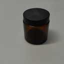 4 oz Reusable Amber Glass Container Jars 24 Pack with Wide-mouth Leak Proof Cap and Inner Pull-On Lid for Travel Storage Makeup, Face Creams, Body Lotions, DIY Crafts or Others