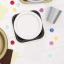 White Solid Round Dessert Paper Plates - 7" (20 Pcs) - Vibrant Party Plates for Appetizing Treats - Perfect for Birthdays & Events