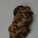 12 Inch Ponytail Extension - Clip in Ponytail Hair Extensions, Curly Wavy Pony Tails Hair Extensions, Synthetic Claw Clip Ponytail Extension for Women (Color: Dark Ash Blonde With Golden Ends)