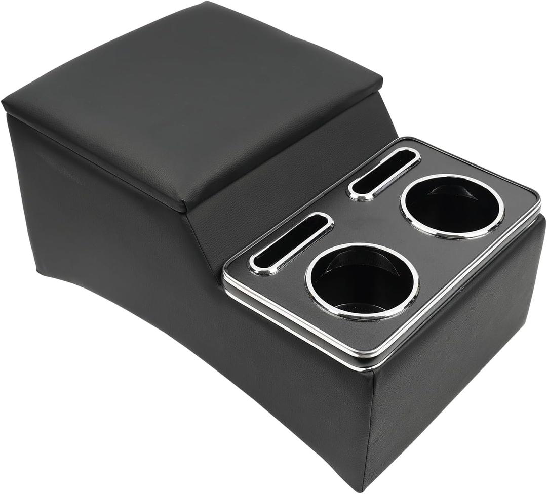 Center Console, Universal Front Bench Seat Consoles,Truck Seat Organizer and Storage,Center Console for Truck & Minivan & Car& SUV Cab Front Seat Bench Seat Storage Box (Regular)