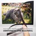 Magnetic Photo Picture Frame, Photo Collage for Refrigerator, Holds 4X6 inches, 3.5X5 inches, 3X4.5 inches, 2.5X3.5 inches, and a Free Combination Dimensions, 15 Pack, Black