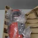 Vintage Gumball Machine - 11-Inch Retro-Style, Coin-Operated Cast Metal Vending Machine with Glass Globe and Free Spin by Great Northern Popcorn (Red)