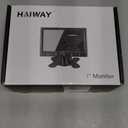Haiway 7 inch Mini Monitor, 1024X600 IPS Small HDMI Monitor VGA AV for PC/CCTV/Raspberry PI/Security Camera/Gaming, Build in Speakers & Earphone Jack, with Remote Control