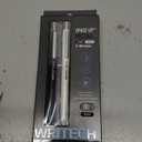 WRITECH Gel Pens Fine Point: Premium Metal Barrel Retractable 0.7mm Black Ink Pen 2ct with 2 Refills No Smear & Bleed Quick Dry Smooth Writing Silent Click Luxury Up-Gel