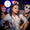 4 x Fall Halloween Badge Reel Cute Ghost Badge Reels Retractable Fall Badge Clip Acrylic Retractable Badge Holder with 360 Rotating Alligator Clip, Funny ID Badge Holder for Nurse Doctor Teacher Student