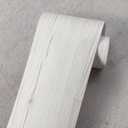 White Grey Wood Grain Wallpaper, Peel and Stick Border, Repair Door and Window, Waterproof Autohesion Decorative Stickers (Grey White Puzzle, 3.93 inch * 196.85 inch, Pack of 2 Sheets)