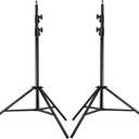 NEEWER PRO 9feet/260cm Spring Loaded Heavy Duty Photography Photo Studio Light Stands with 1/4" Screw & 5/8 Stud for Video, Portrait and Photography Lighting (2 Packs)