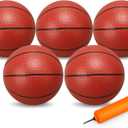 9.8Basketball Bouncy Ball for Kid Adult Teen, Soft Ball for Basketball Hoop Trampoline, Size 7 PVC Waterproof Basketballs for Swimming Pool, Sports Toy for Indoor Outdoor Water Pool Games Party