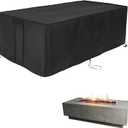 Fire Pit Cover Rectangular 56 Inch,Propane Gas Fire Pit Table Cover,Outdoor Waterproof Firepit Table Cover - 56 x 27 x 15 Inch