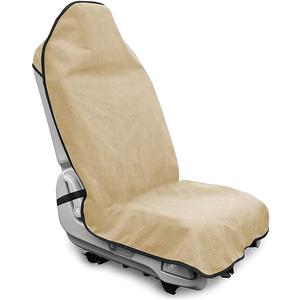 Waterproof Sweating Car Seat Cover for Post Gym Workout, Running, Swimming, Beach and Hiking, Universal Fit Non-Slip Seat Protector for Cars SUV Trucks, Machine Washable (Off-White)