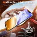 TOCOL for iPhone 17e Screen Protector 6.1 inch 9H Hardness Military Grade Shatterproof 17 e HD Tempered Glass Easy Installation Case Friendly 2 Pack