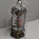 12.8" Christmas Snow Globe Lantern Christmas Decorations Indoor with Swirling Glitter Three Cardinals in The Tree, Lighted Musical Snow Globes for Home Decoration USB Powered or Battery Operated