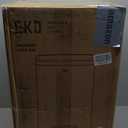 EKO Madison Matte White 50 Liter/13.2 Gallon Step Trash Can with Inner Liner - Fingerprint Resistant Finish