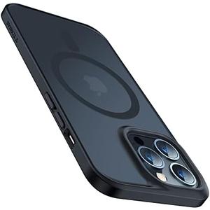 TORRAS for iPhone 13 Pro Max Case [Fit for MagSafe][12FT Military Grade Drop Tested] Magnetic Translucent Shockproof Slim Tough Anti-Fingerprint Case for iPhone 13 Pro Max, Black