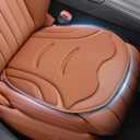 HOLDCY 2Pcs Car Seat Cushion  Ergonomic Comfort, Breathable Material, and Universal Fit, Anti-Slip Bottom for Secure Fit  Ideal for Cars, Office Chairs, and Long-Haul Trucks (Orange)