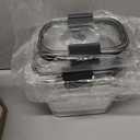 Rubbermaid Brilliance BPA Free Airtight Food Storage Containers with Lids, Set of 4 (4.7 Cup) Ideal for Lunch, Meal Prep, and Leftovers