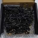 INCLY 60 Pack 2/4/6 Inch Black Pegboard Hooks, 1/4" Heavy Duty Peg Board Shelving Hooks Accessories, Peg Board Tool Hangers Fit for 1/4" Pegboard Hanging Tools Garage, Craft Organizing, Kitchen, Store