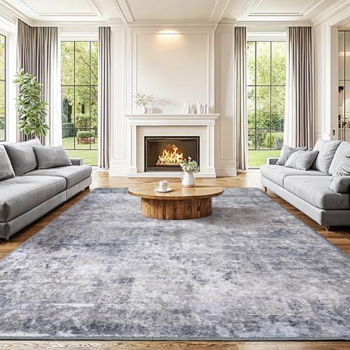 Shilucheng 86" x 118" Area Rug for Living Room Clearance, Machine Washable Non-Slip Neutral Modern Abstract Indoor Rugs, Soft Rug for Bedroom Under Bed,Dining Room, Home Office Decor Carpet (Gray/Blue) Shilucheng 86" x 118" Area Rug for Living Room Clearance, Machine Washable Non-Slip Neutral Modern Abstract Indoor Rugs, Soft Rug for Bedroom Under Bed,Dining Room, Home Office Decor Carpet (Gray/Blue)