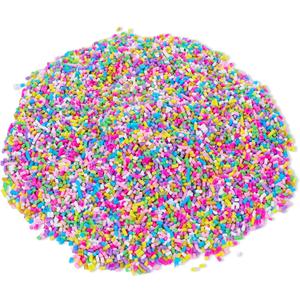 Jeffdad 100g Fake Sprinkles Plastic Sprinkles Fake Candy Sprinkles Clay Sprinkles Polymer Sprinkles for Nail Art DIY Crafts Slime Mixed in Shaker Card (Mixed Color)