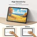 OMOTON PAPERSENSE Matte Screen Protector for iPad A16 11th 11 Inch 2025/10th Gen 10.9 Inch 2022, Paper-layer Tempered Glass with Easy Dust-free Install Tray, Apple Pencil Support, Anti-glare, 2 Pack